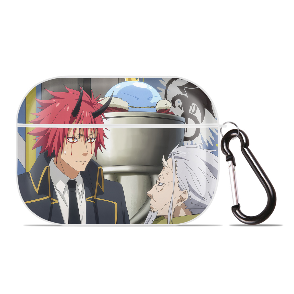（画像用） 転スラ Regarding Reincarnated to Slime 【AirPods Pro用】ハードシェル保護ケース 耐衝撃・防指紋・カラビナ付き商品仕様