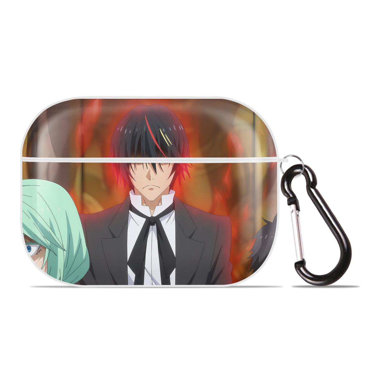 （画像用） 転スラ Regarding Reincarnated to Slime 【AirPods Pro用】ハードシェル保護ケース 耐衝撃・防指紋・カラビナ付き商品仕様