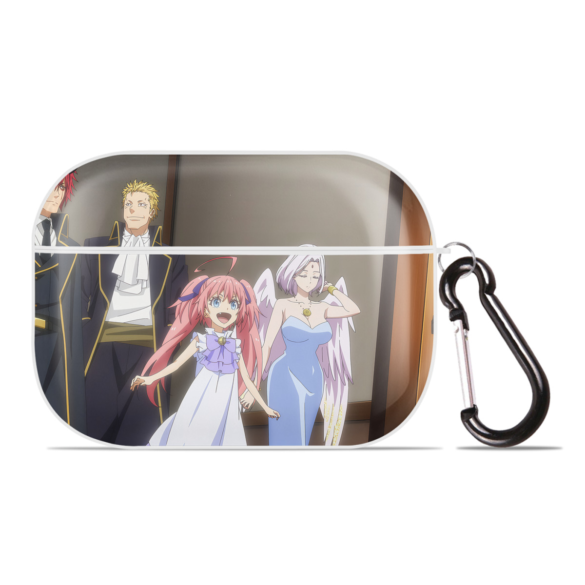 （画像用） 転スラ Regarding Reincarnated to Slime 【AirPods Pro用】ハードシェル保護ケース 耐衝撃・防指紋・カラビナ付き商品仕様