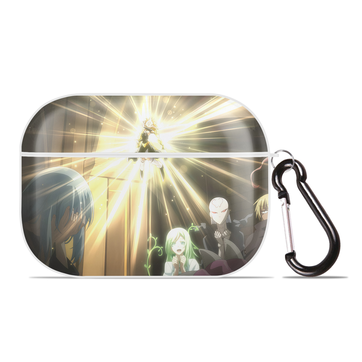 （画像用） 転スラ Regarding Reincarnated to Slime 【AirPods Pro用】ハードシェル保護ケース 耐衝撃・防指紋・カラビナ付き商品仕様