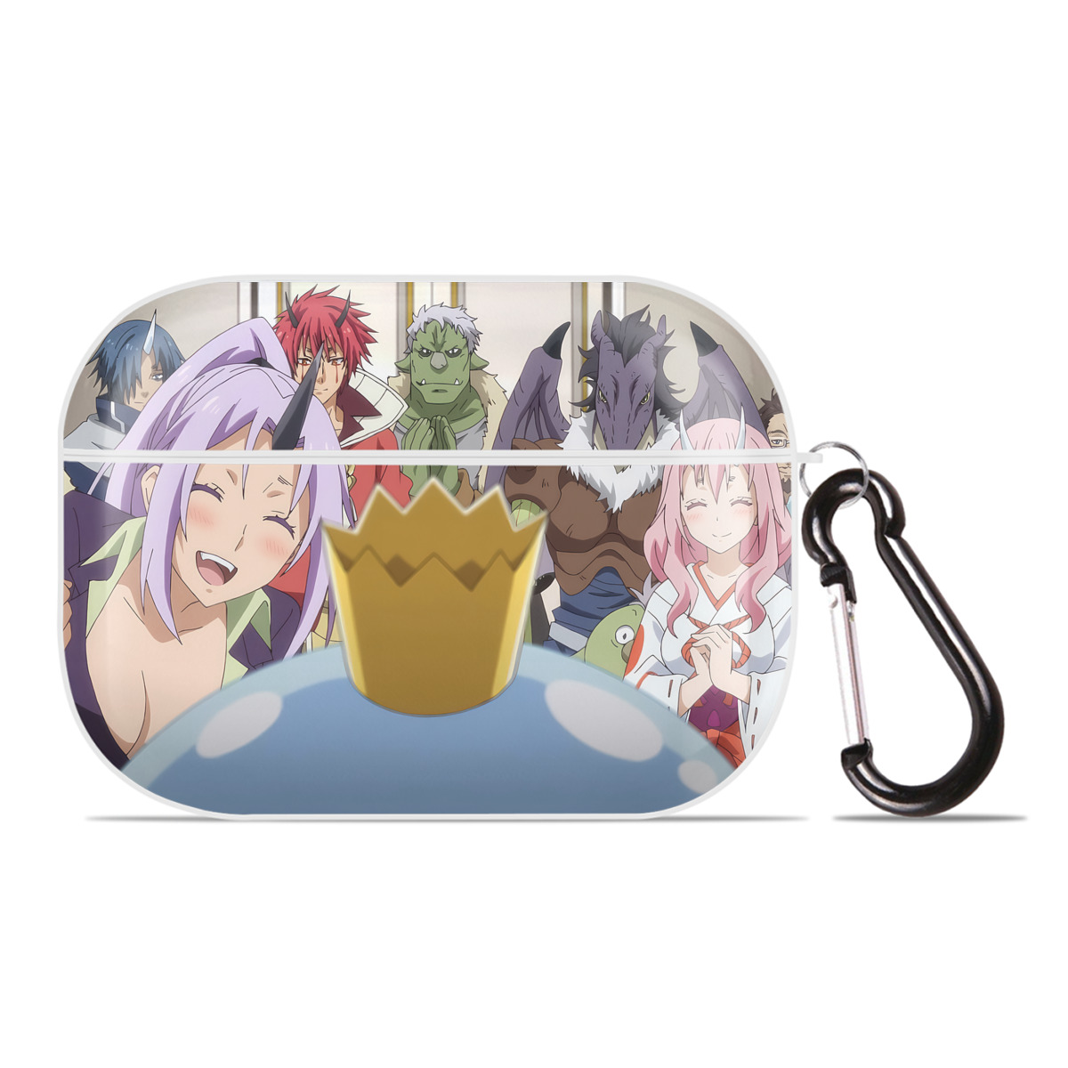 （画像用） 転スラ Regarding Reincarnated to Slime 【AirPods Pro用】ハードシェル保護ケース 耐衝撃・防指紋・カラビナ付き商品仕様