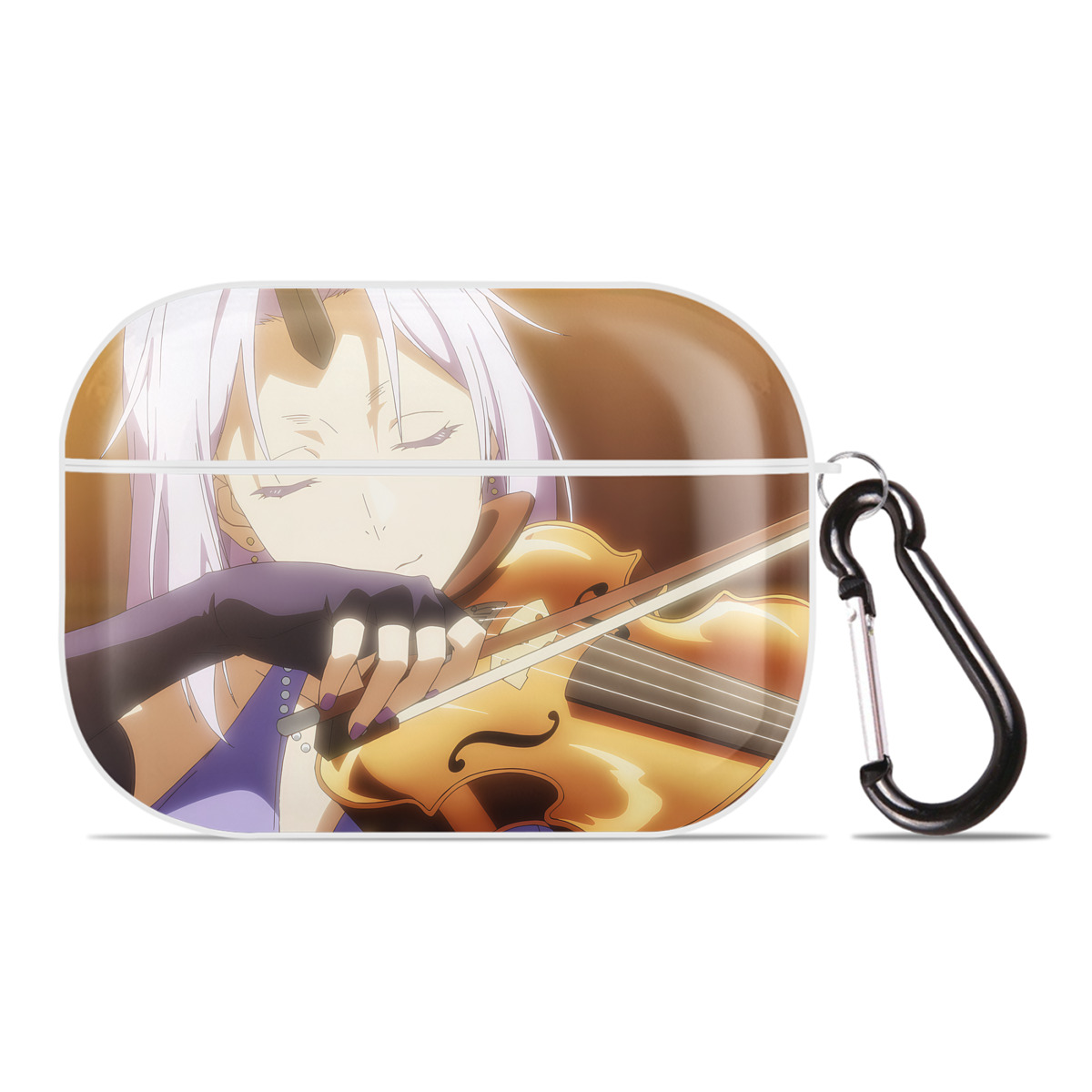 （画像用） 転スラ Regarding Reincarnated to Slime 【AirPods Pro用】ハードシェル保護ケース 耐衝撃・防指紋・カラビナ付き商品仕様