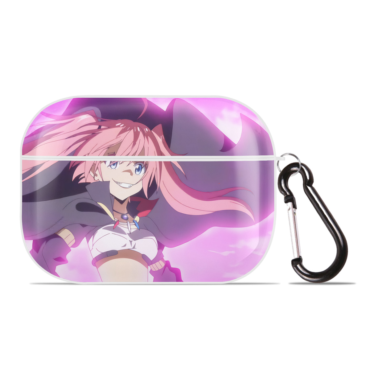 （画像用） 転スラ Regarding Reincarnated to Slime 【AirPods Pro用】ハードシェル保護ケース 耐衝撃・防指紋・カラビナ付き商品仕様