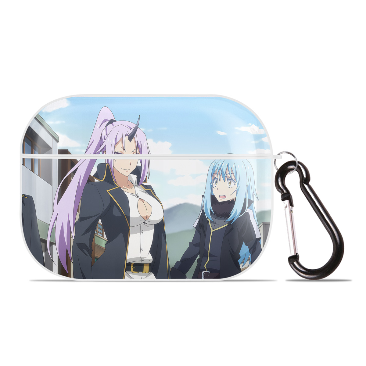 （画像用） 転スラ Regarding Reincarnated to Slime 【AirPods Pro用】ハードシェル保護ケース 耐衝撃・防指紋・カラビナ付き商品仕様