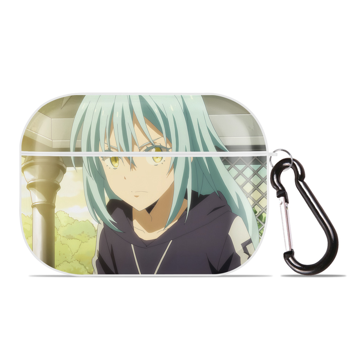 （画像用） 転スラ Regarding Reincarnated to Slime 【AirPods Pro用】ハードシェル保護ケース 耐衝撃・防指紋・カラビナ付き商品仕様