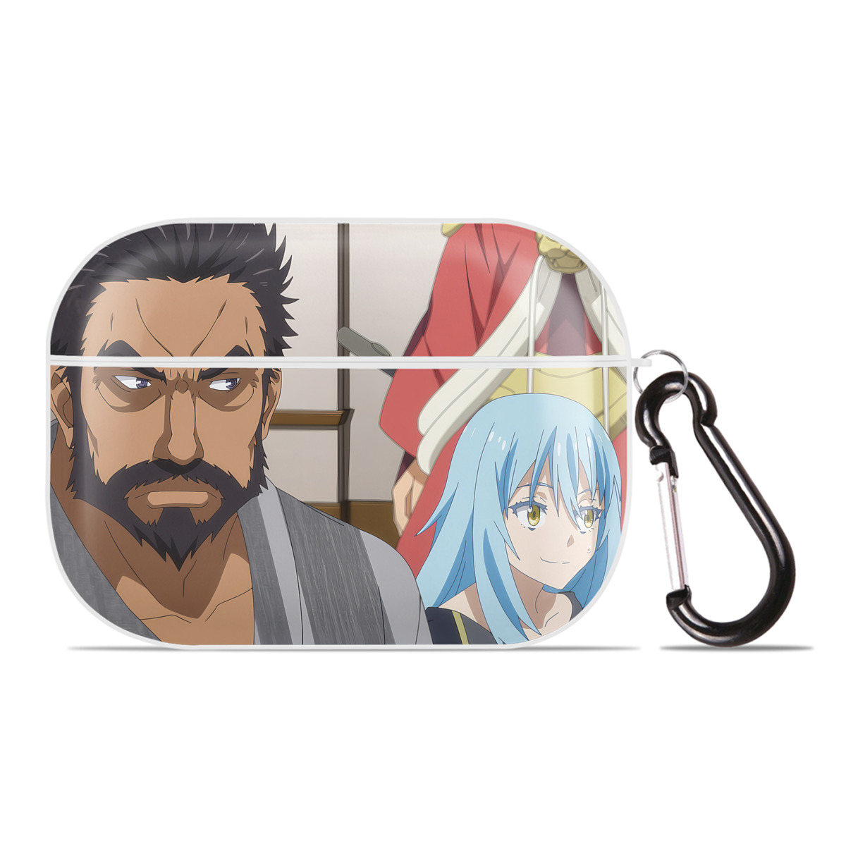 （画像用） 転スラ Regarding Reincarnated to Slime 【AirPods Pro用】ハードシェル保護ケース 耐衝撃・防指紋・カラビナ付き商品仕様