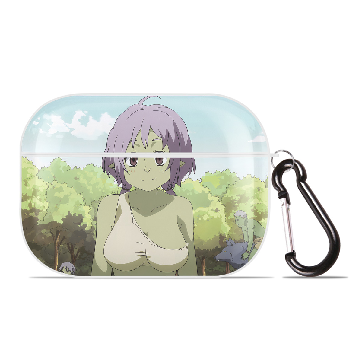 （画像用） 転スラ Regarding Reincarnated to Slime 【AirPods Pro用】ハードシェル保護ケース 耐衝撃・防指紋・カラビナ付き商品仕様