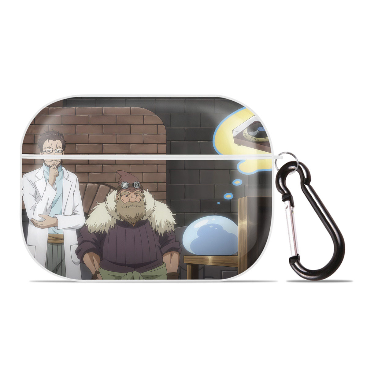 （画像用） 転スラ Regarding Reincarnated to Slime 【AirPods Pro用】ハードシェル保護ケース 耐衝撃・防指紋・カラビナ付き商品仕様