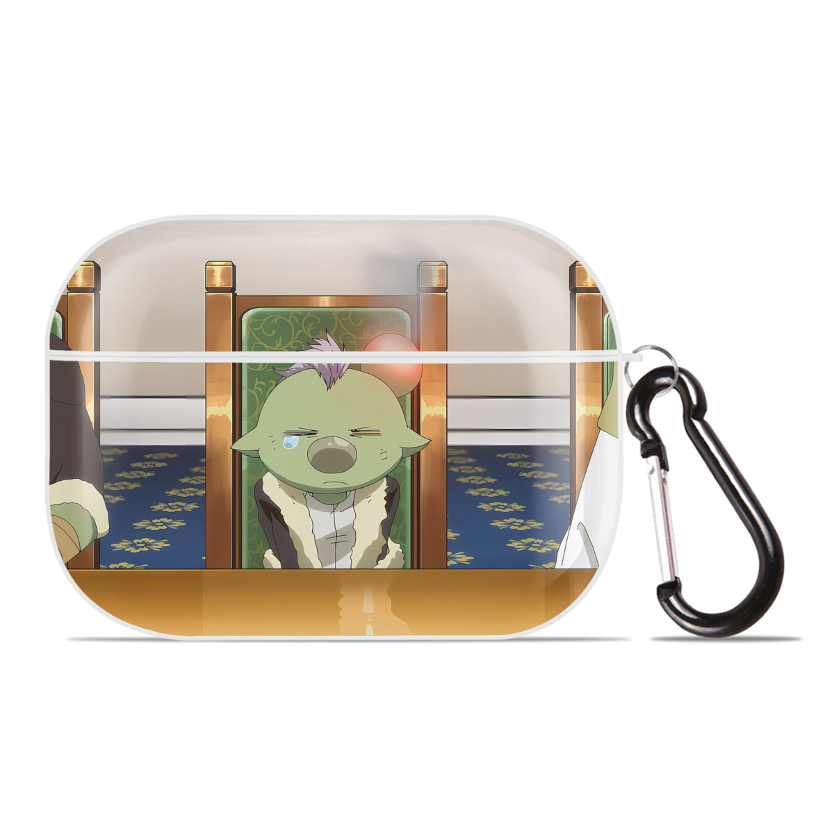 （画像用） 転スラ Regarding Reincarnated to Slime 【AirPods Pro用】ハードシェル保護ケース 耐衝撃・防指紋・カラビナ付き商品仕様