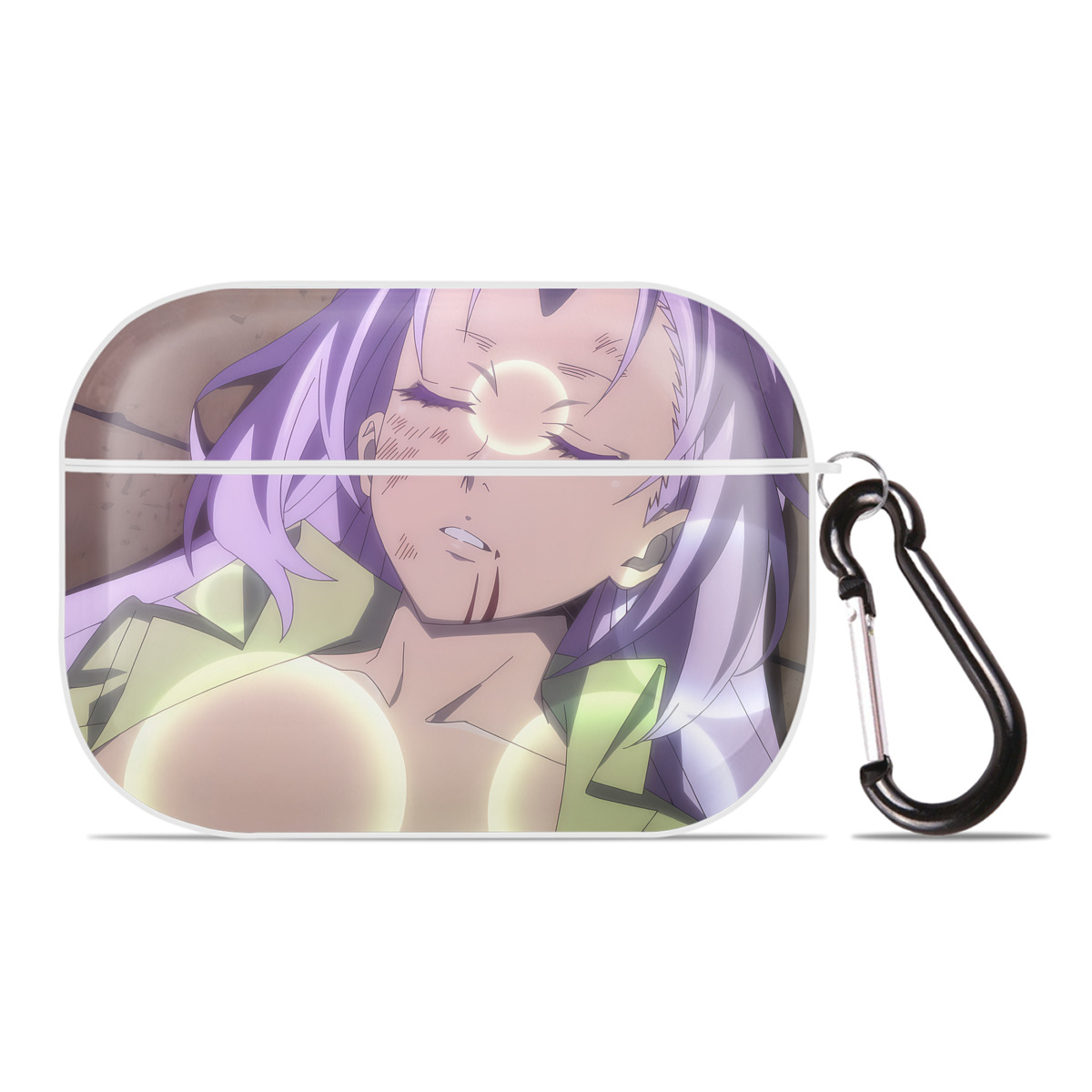 （画像用） 転スラ Regarding Reincarnated to Slime 【AirPods Pro用】ハードシェル保護ケース 耐衝撃・防指紋・カラビナ付き商品仕様