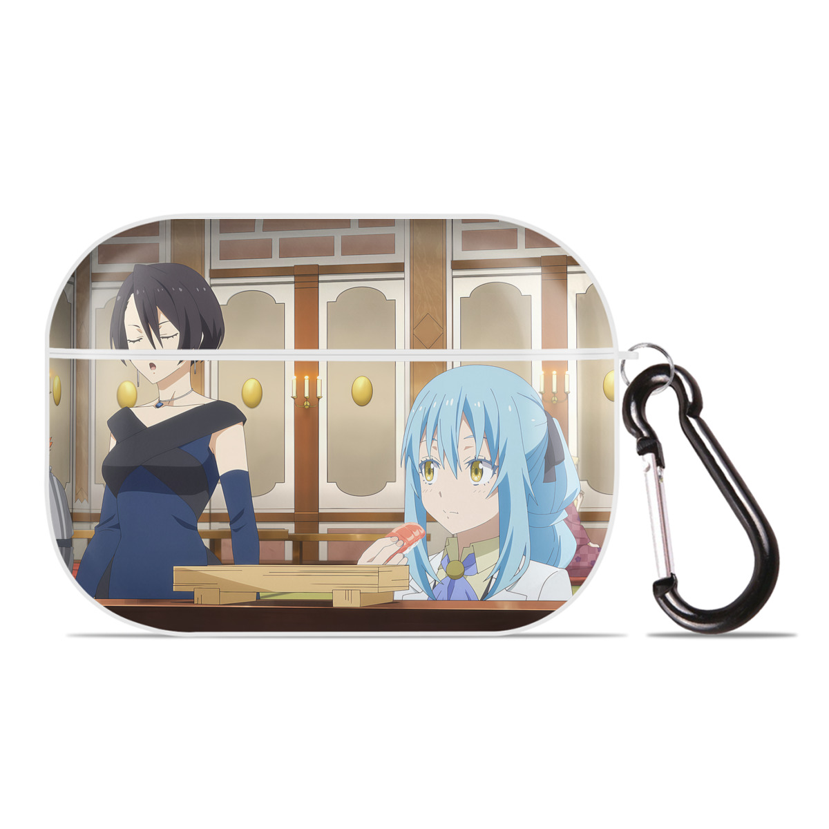 （画像用） 転スラ Regarding Reincarnated to Slime 【AirPods Pro用】ハードシェル保護ケース 耐衝撃・防指紋・カラビナ付き商品仕様