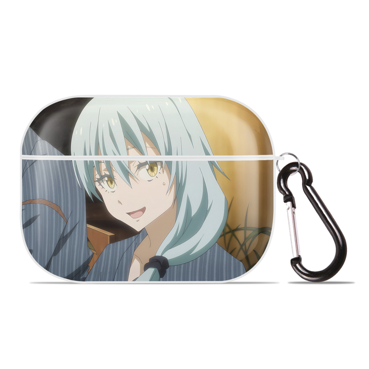 （画像用） 転スラ Regarding Reincarnated to Slime 【AirPods Pro用】ハードシェル保護ケース 耐衝撃・防指紋・カラビナ付き商品仕様