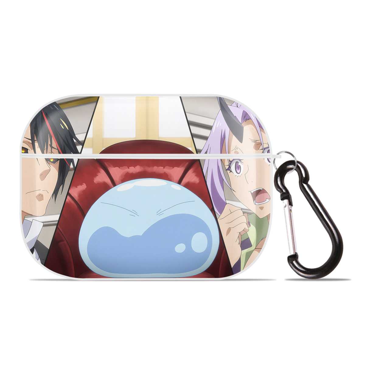 （画像用） 転スラ Regarding Reincarnated to Slime 【AirPods Pro用】ハードシェル保護ケース 耐衝撃・防指紋・カラビナ付き商品仕様