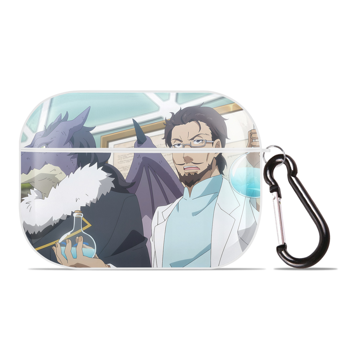 （画像用） 転スラ Regarding Reincarnated to Slime 【AirPods Pro用】ハードシェル保護ケース 耐衝撃・防指紋・カラビナ付き商品仕様
