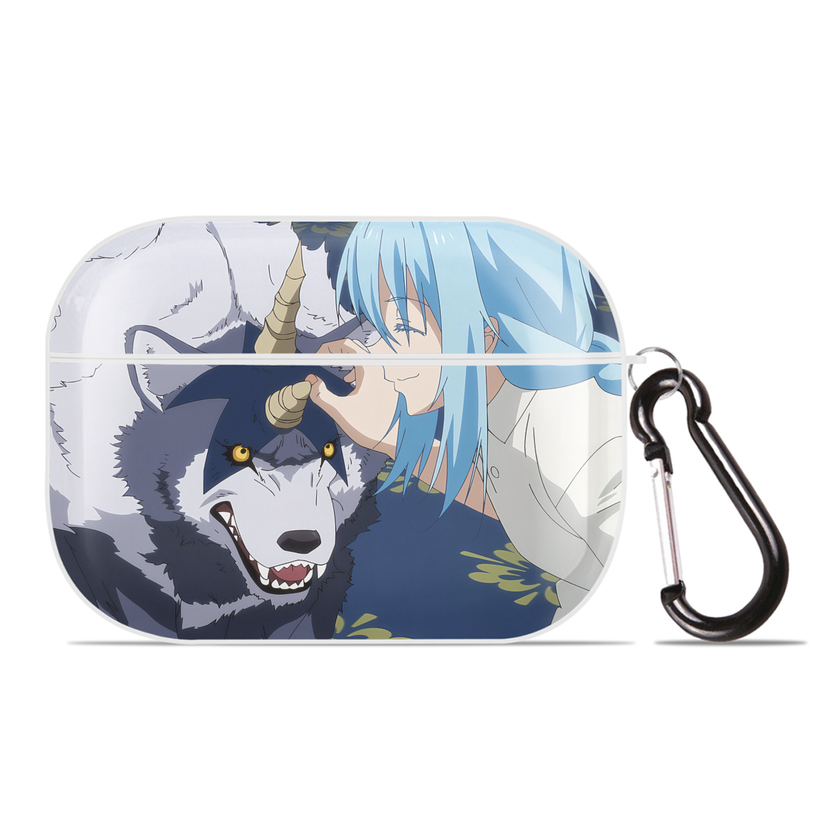 （画像用） 転スラ Regarding Reincarnated to Slime 【AirPods Pro用】ハードシェル保護ケース 耐衝撃・防指紋・カラビナ付き商品仕様