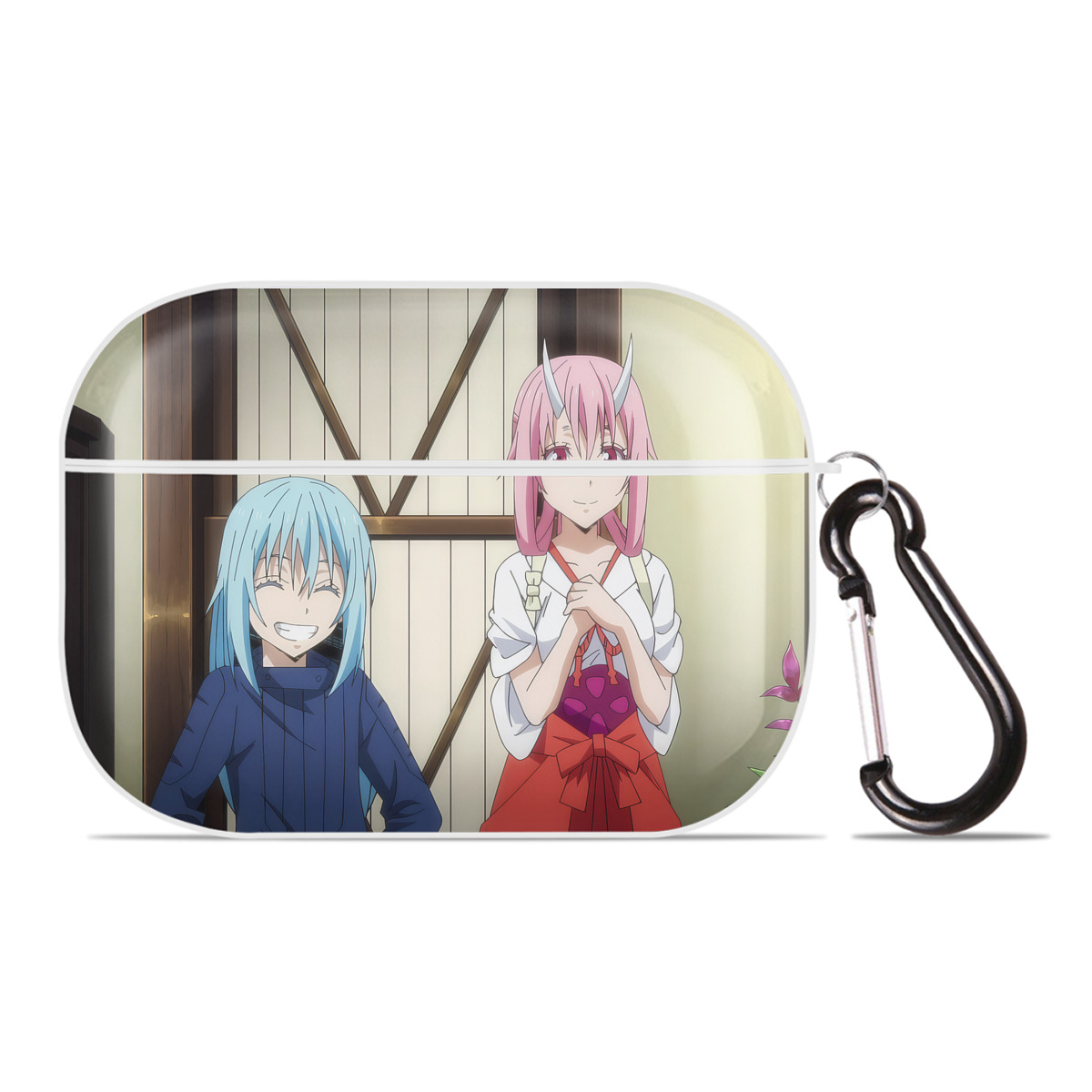 （画像用） 転スラ Regarding Reincarnated to Slime 【AirPods Pro用】ハードシェル保護ケース 耐衝撃・防指紋・カラビナ付き商品仕様