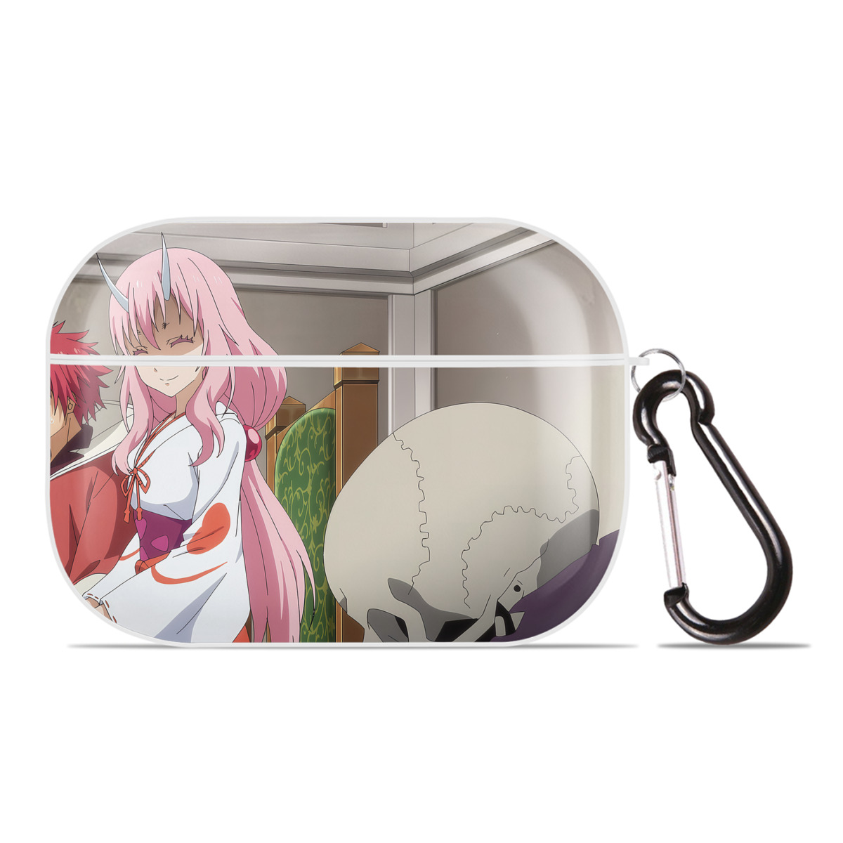 （画像用） 転スラ Regarding Reincarnated to Slime 【AirPods Pro用】ハードシェル保護ケース 耐衝撃・防指紋・カラビナ付き商品仕様