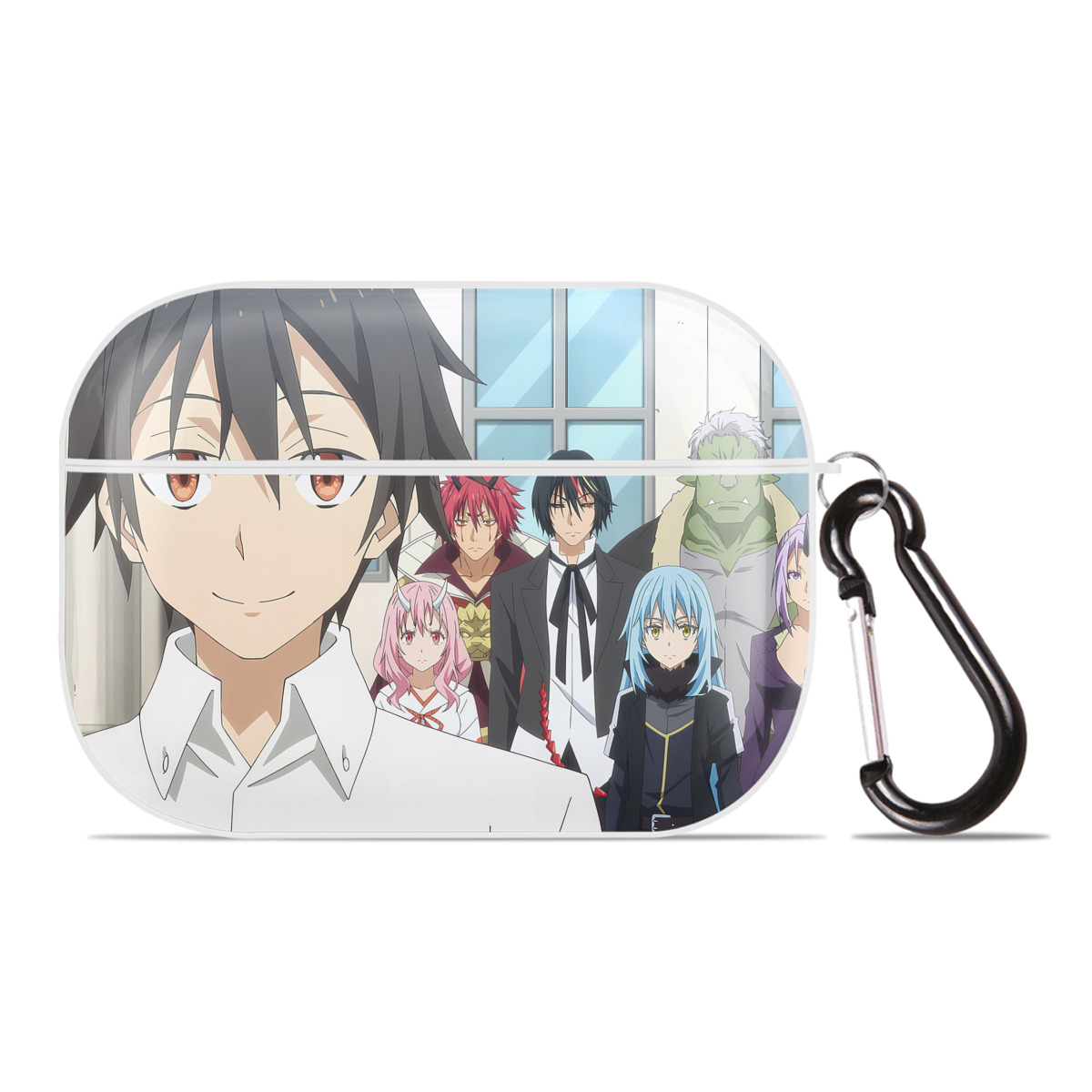 （画像用） 転スラ Regarding Reincarnated to Slime 【AirPods Pro用】ハードシェル保護ケース 耐衝撃・防指紋・カラビナ付き商品仕様