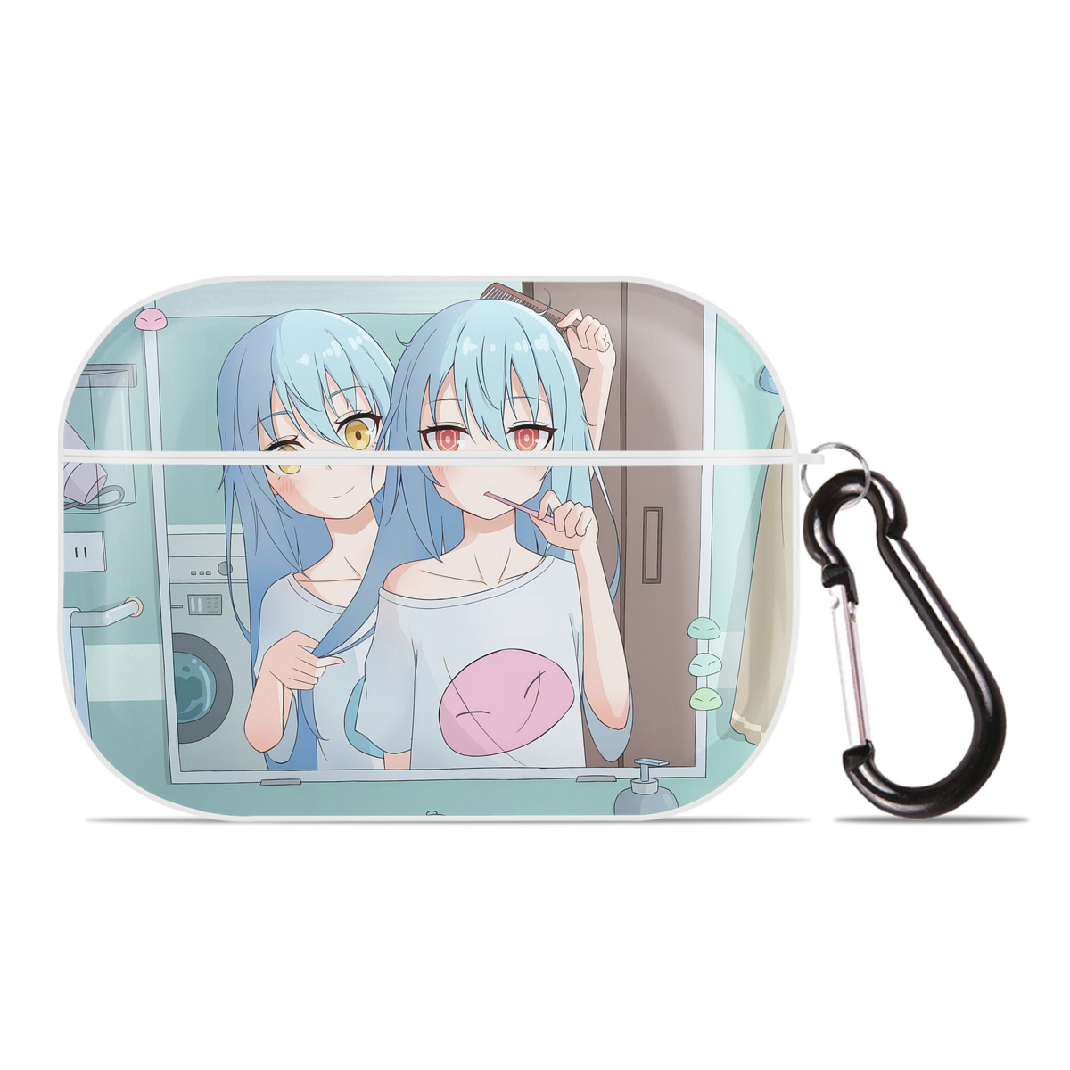 （画像用） 転スラ Regarding Reincarnated to Slime 【AirPods Pro用】ハードシェル保護ケース 耐衝撃・防指紋・カラビナ付き商品仕様