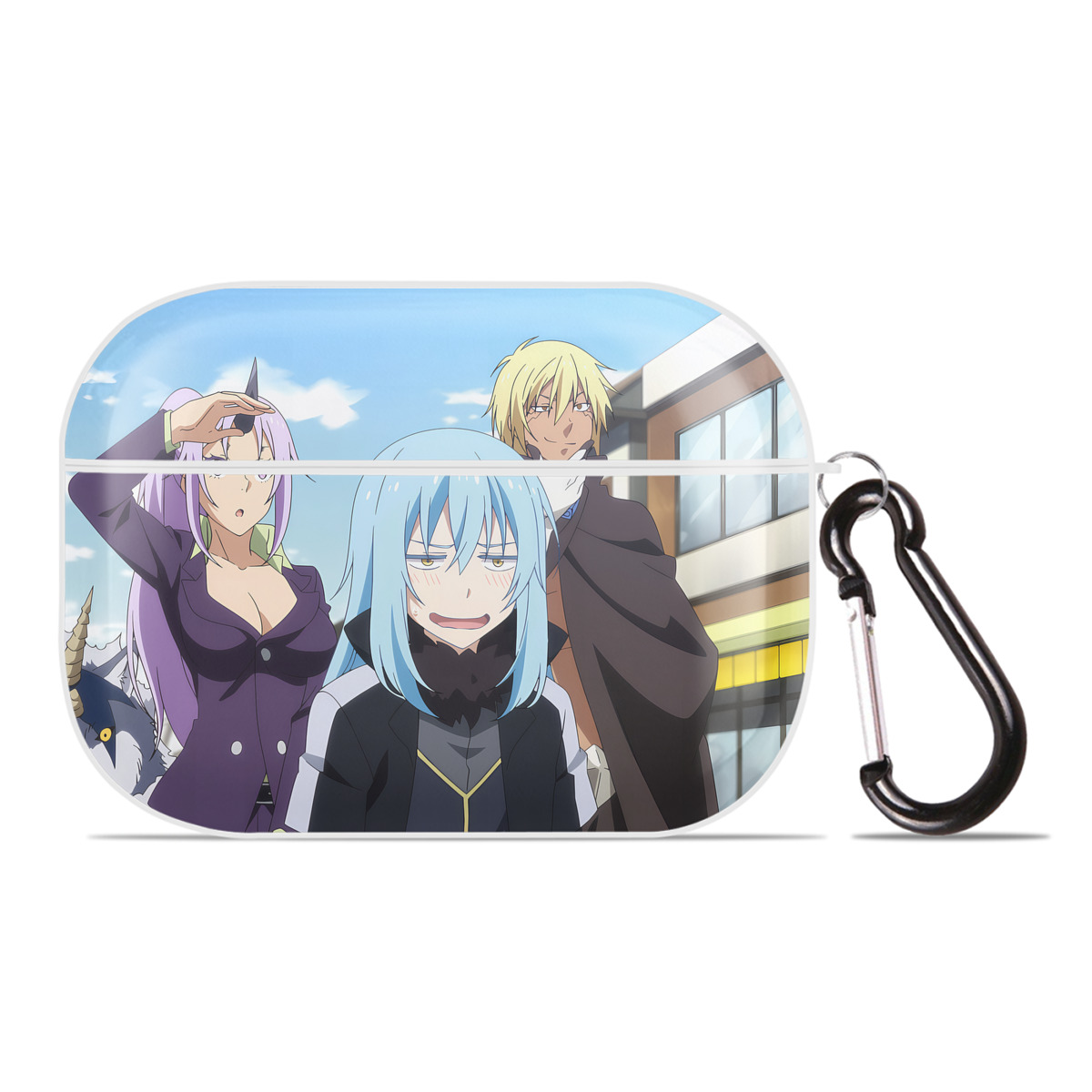 （画像用） 転スラ Regarding Reincarnated to Slime 【AirPods Pro用】ハードシェル保護ケース 耐衝撃・防指紋・カラビナ付き商品仕様