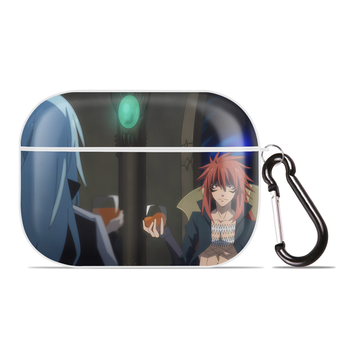 （画像用） 転スラ Regarding Reincarnated to Slime 【AirPods Pro用】ハードシェル保護ケース 耐衝撃・防指紋・カラビナ付き商品仕様