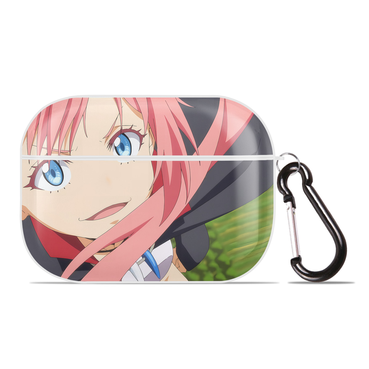 （画像用） 転スラ Regarding Reincarnated to Slime 【AirPods Pro用】ハードシェル保護ケース 耐衝撃・防指紋・カラビナ付き商品仕様