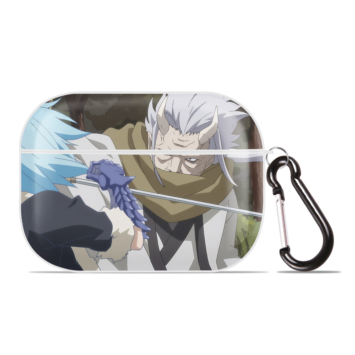 （画像用） 転スラ Regarding Reincarnated to Slime 【AirPods Pro用】ハードシェル保護ケース 耐衝撃・防指紋・カラビナ付き商品仕様