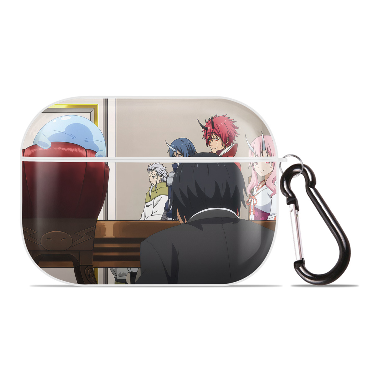 （画像用） 転スラ Regarding Reincarnated to Slime 【AirPods Pro用】ハードシェル保護ケース 耐衝撃・防指紋・カラビナ付き商品仕様