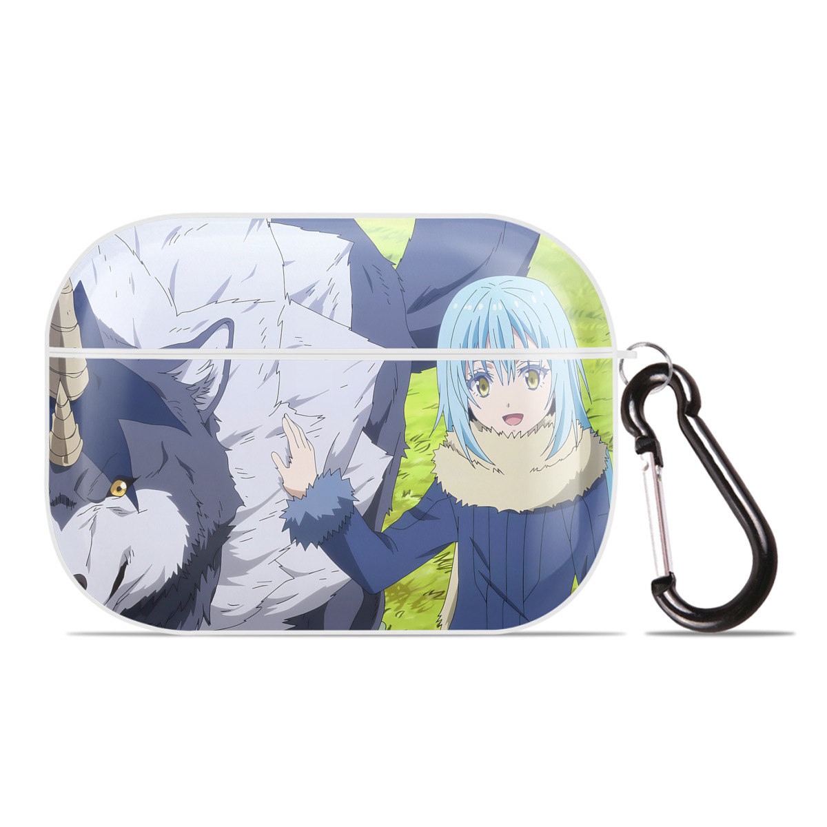 （画像用） 転スラ Regarding Reincarnated to Slime 【AirPods Pro用】ハードシェル保護ケース 耐衝撃・防指紋・カラビナ付き商品仕様