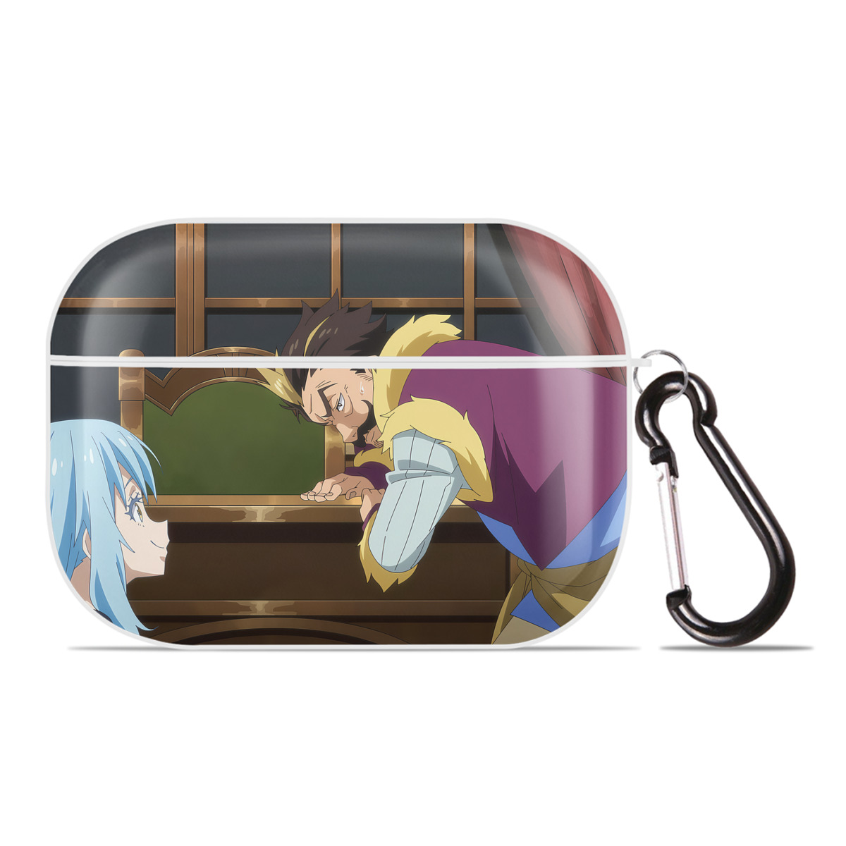 （画像用） 転スラ Regarding Reincarnated to Slime 【AirPods Pro用】ハードシェル保護ケース 耐衝撃・防指紋・カラビナ付き商品仕様