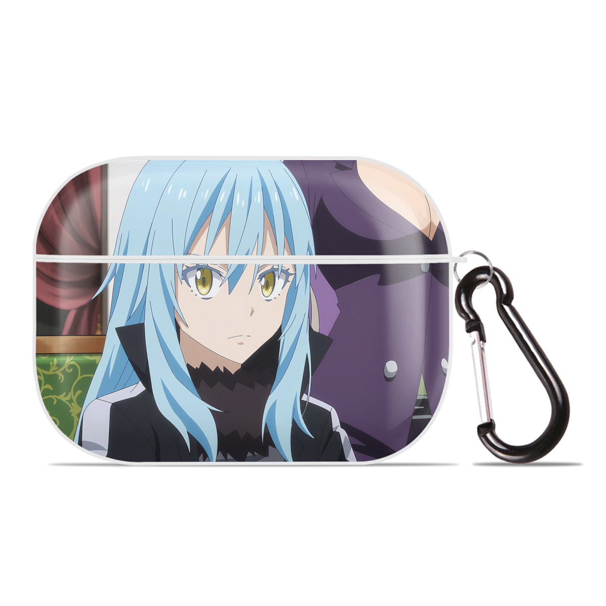 （画像用） 転スラ Regarding Reincarnated to Slime 【AirPods Pro用】ハードシェル保護ケース 耐衝撃・防指紋・カラビナ付き商品仕様