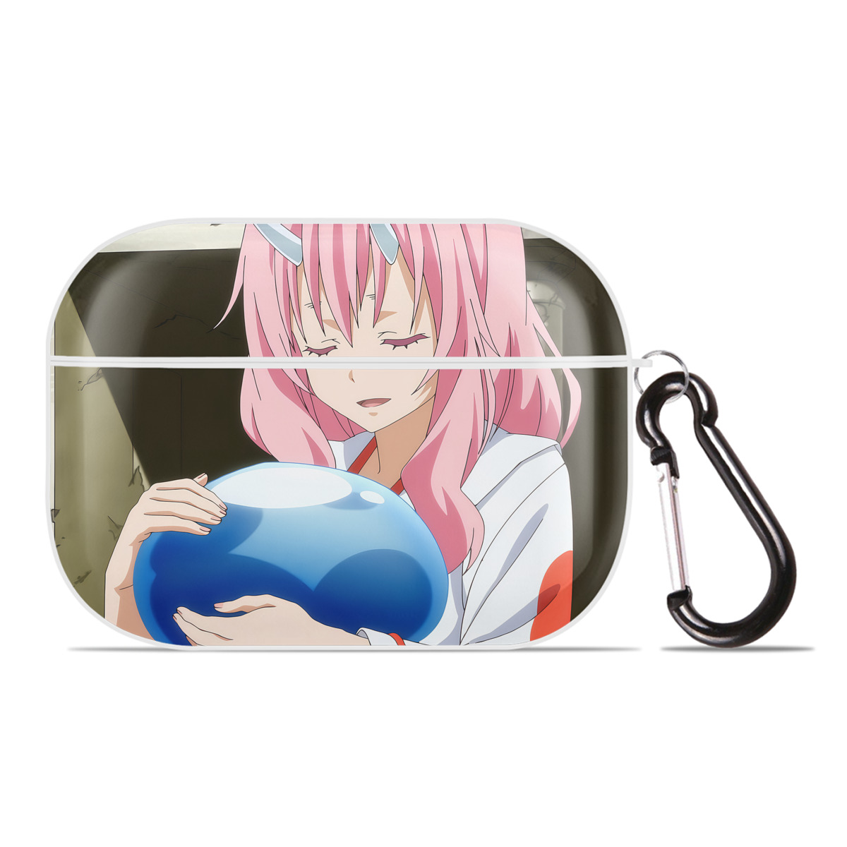 （画像用） 転スラ Regarding Reincarnated to Slime 【AirPods Pro用】ハードシェル保護ケース 耐衝撃・防指紋・カラビナ付き商品仕様