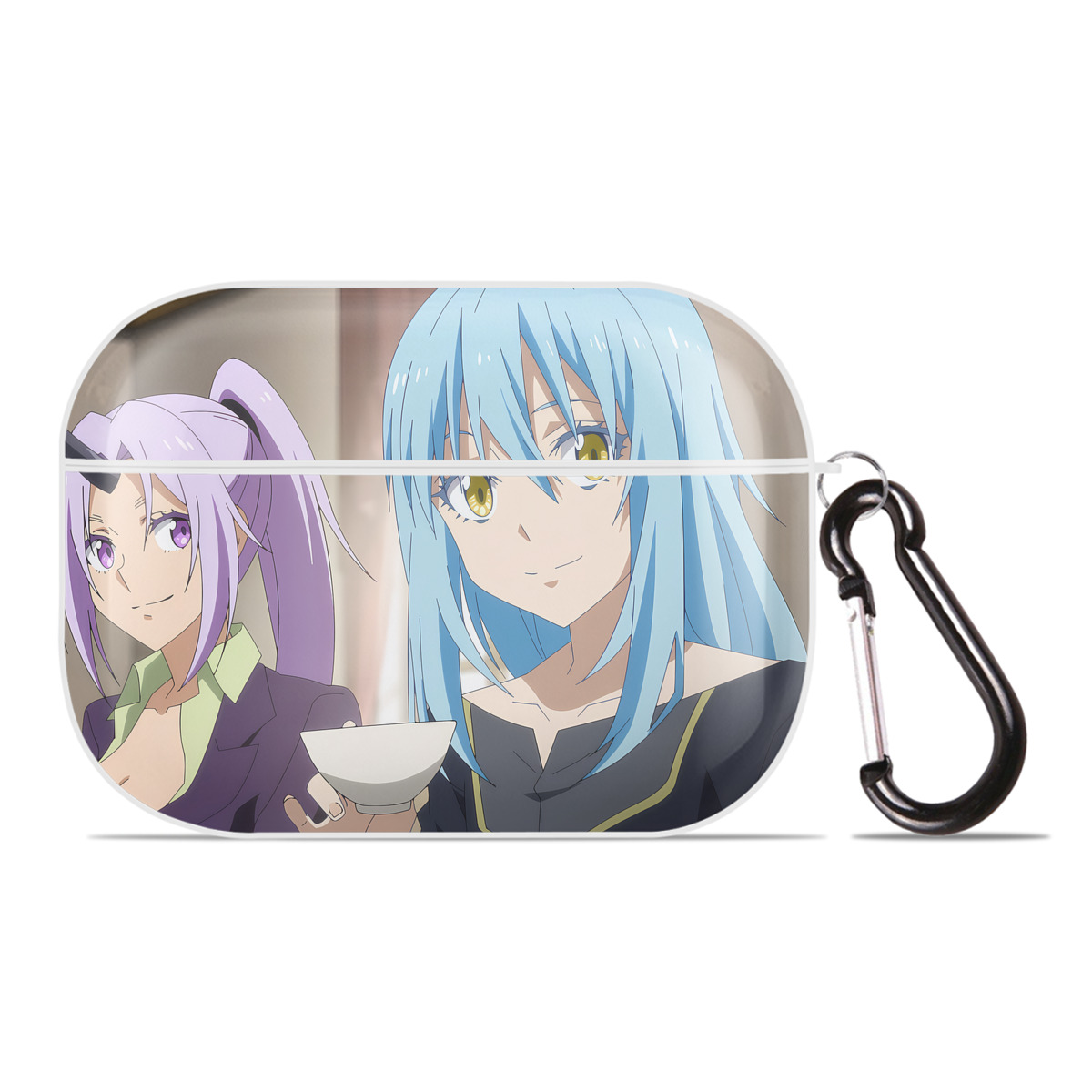 （画像用） 転スラ Regarding Reincarnated to Slime 【AirPods Pro用】ハードシェル保護ケース 耐衝撃・防指紋・カラビナ付き商品仕様