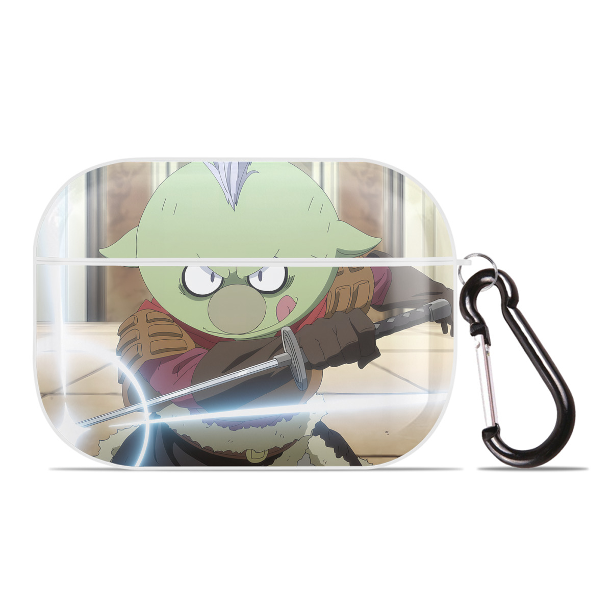 （画像用） 転スラ Regarding Reincarnated to Slime 【AirPods Pro用】ハードシェル保護ケース 耐衝撃・防指紋・カラビナ付き商品仕様