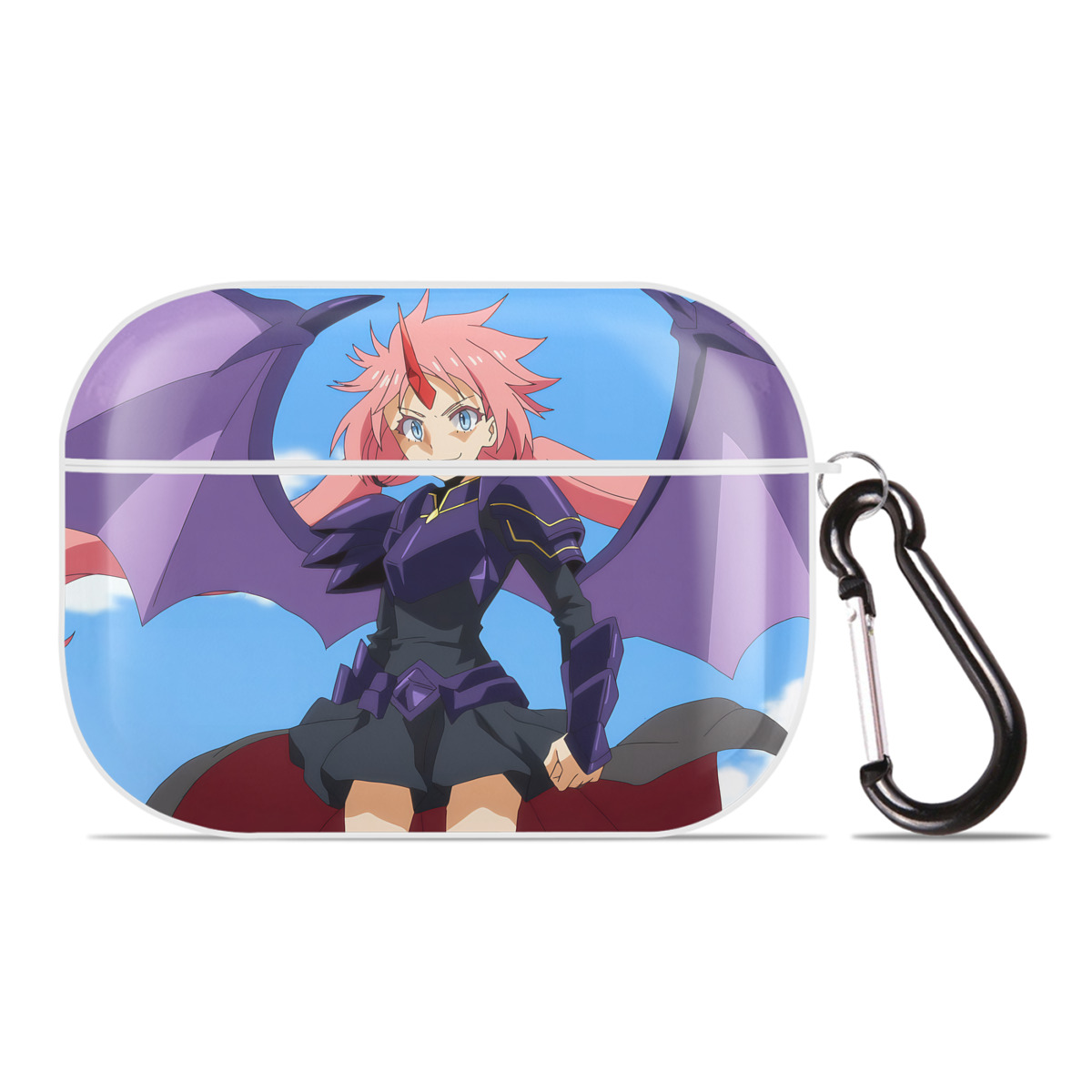 （画像用） 転スラ Regarding Reincarnated to Slime 【AirPods Pro用】ハードシェル保護ケース 耐衝撃・防指紋・カラビナ付き商品仕様