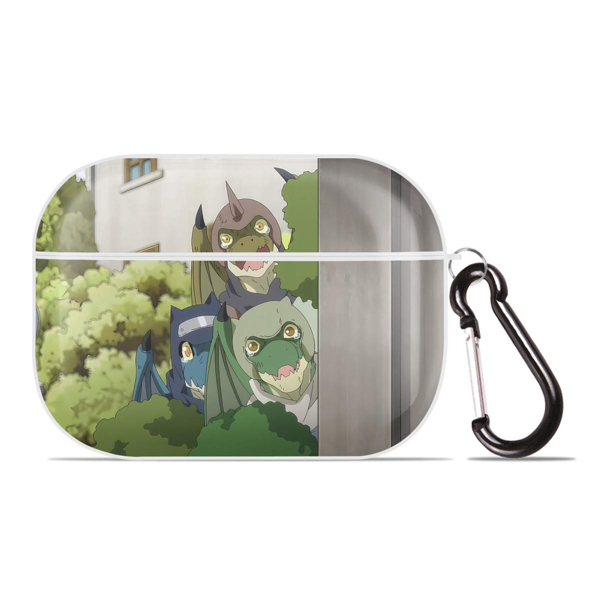 （画像用） 転スラ Regarding Reincarnated to Slime 【AirPods Pro用】ハードシェル保護ケース 耐衝撃・防指紋・カラビナ付き商品仕様