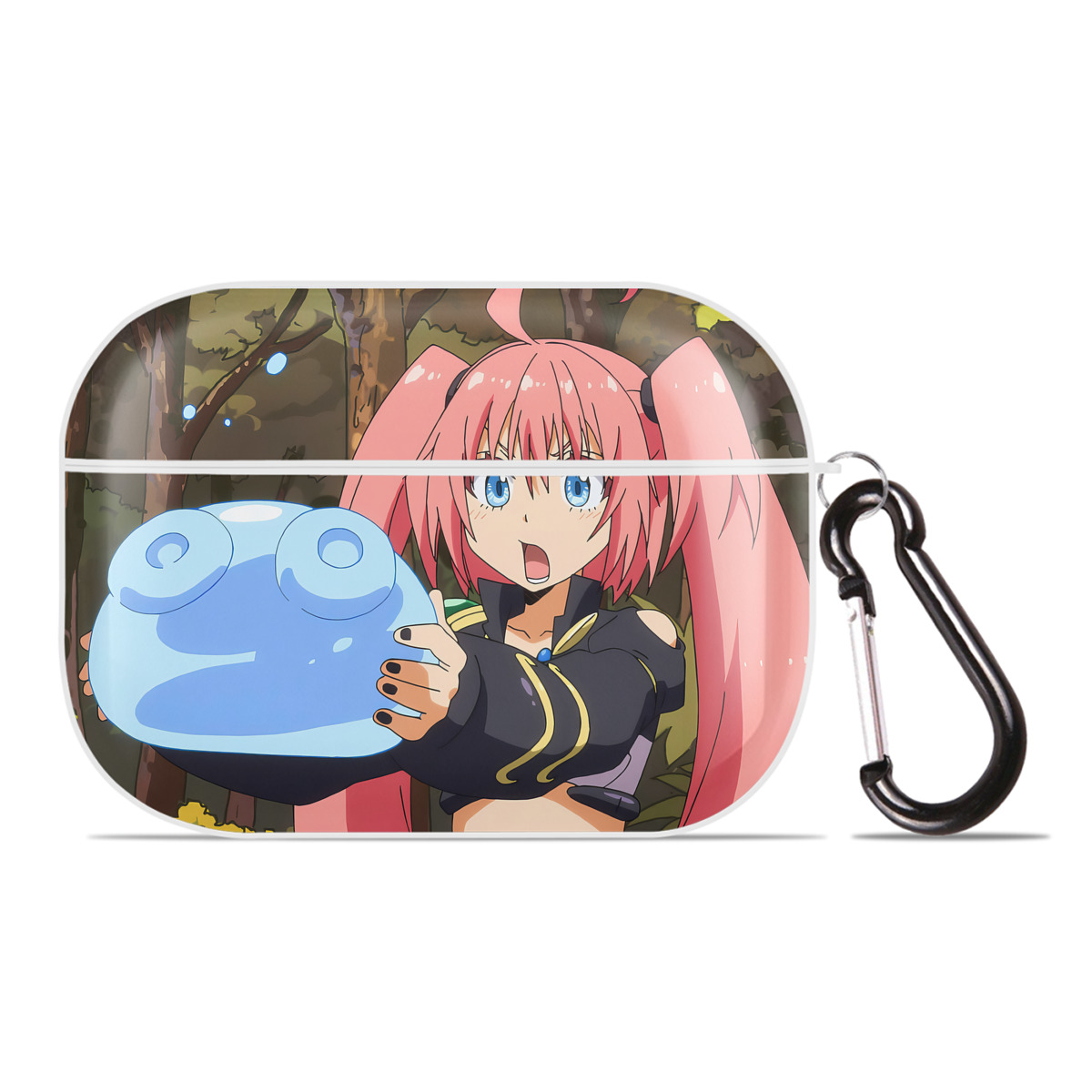 （画像用） 転スラ Regarding Reincarnated to Slime 【AirPods Pro用】ハードシェル保護ケース 耐衝撃・防指紋・カラビナ付き商品仕様