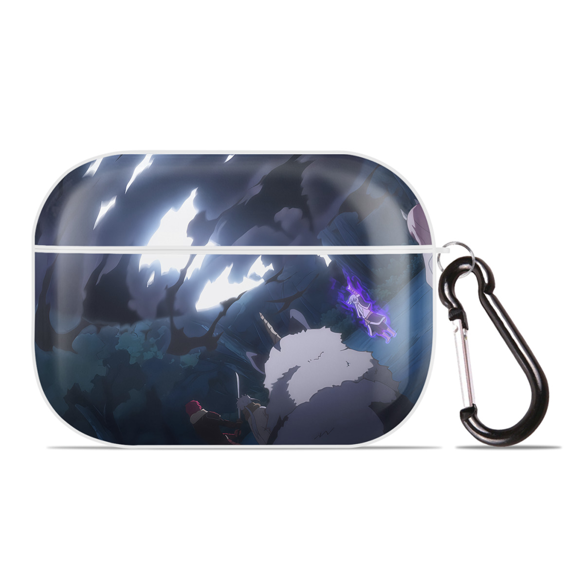 （画像用） 転スラ Regarding Reincarnated to Slime 【AirPods Pro用】ハードシェル保護ケース 耐衝撃・防指紋・カラビナ付き商品仕様