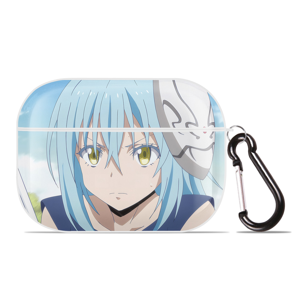 （画像用） 転スラ Regarding Reincarnated to Slime 【AirPods Pro用】ハードシェル保護ケース 耐衝撃・防指紋・カラビナ付き商品仕様