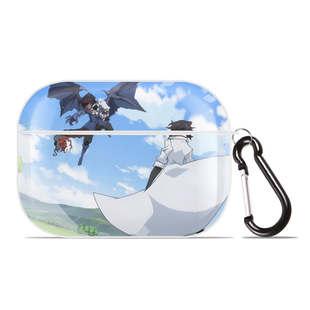 （画像用） 転スラ Regarding Reincarnated to Slime 【AirPods Pro用】ハードシェル保護ケース 耐衝撃・防指紋・カラビナ付き商品仕様