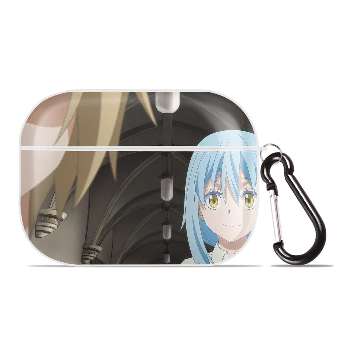 （画像用） 転スラ Regarding Reincarnated to Slime 【AirPods Pro用】ハードシェル保護ケース 耐衝撃・防指紋・カラビナ付き商品仕様