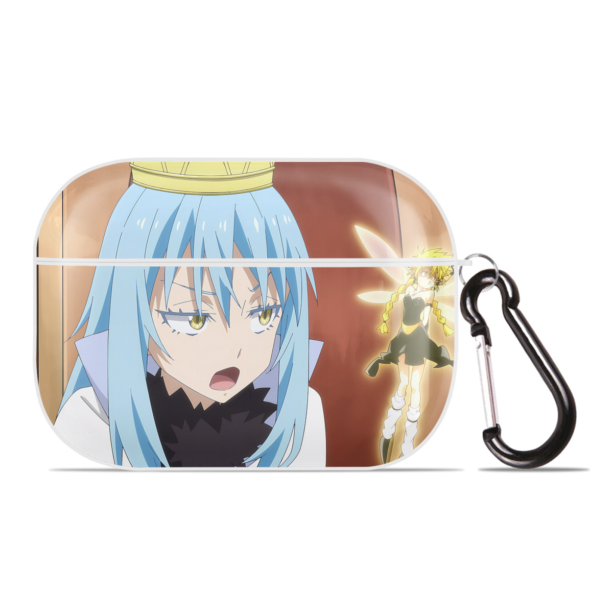 （画像用） 転スラ Regarding Reincarnated to Slime 【AirPods Pro用】ハードシェル保護ケース 耐衝撃・防指紋・カラビナ付き商品仕様