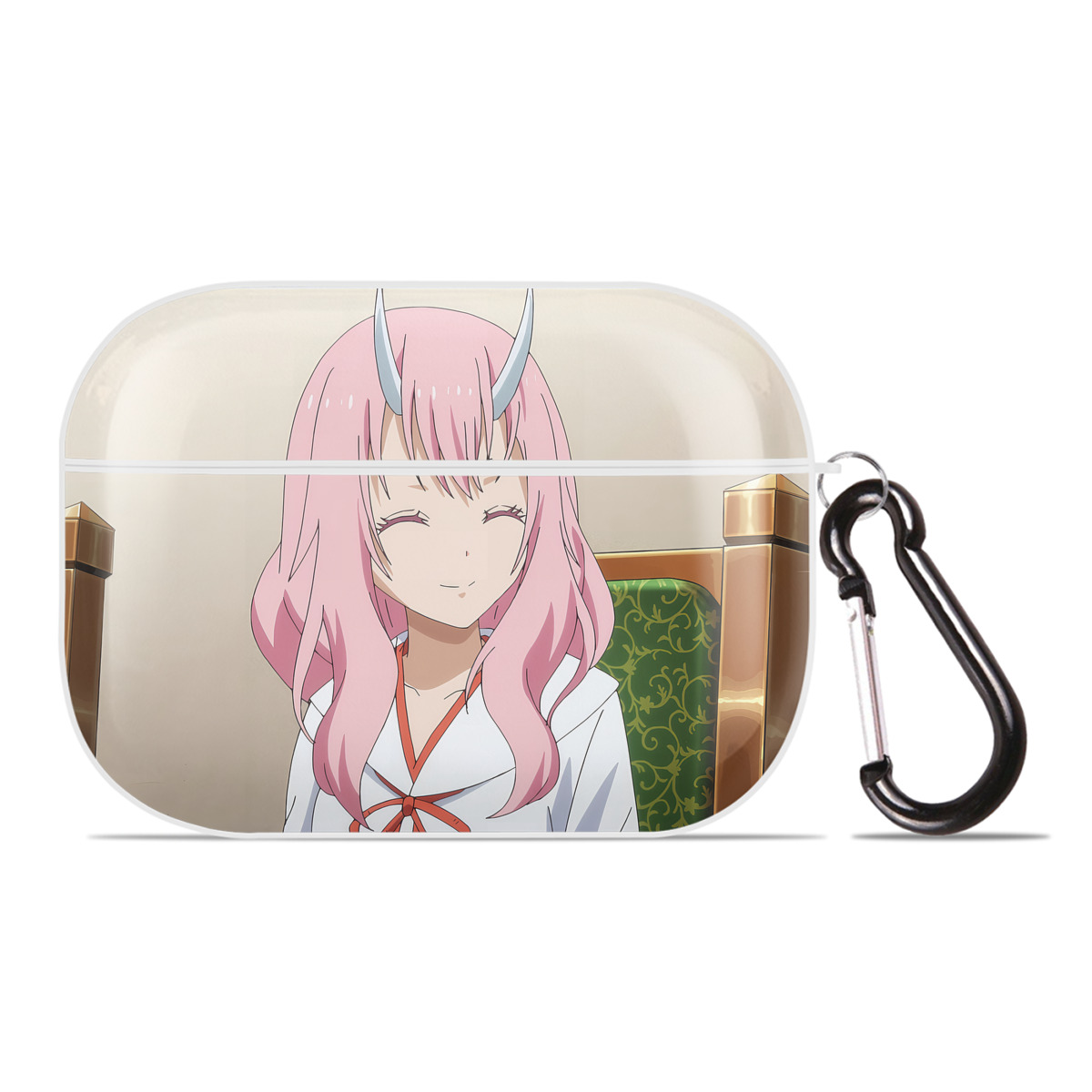 （画像用） 転スラ Regarding Reincarnated to Slime 【AirPods Pro用】ハードシェル保護ケース 耐衝撃・防指紋・カラビナ付き商品仕様