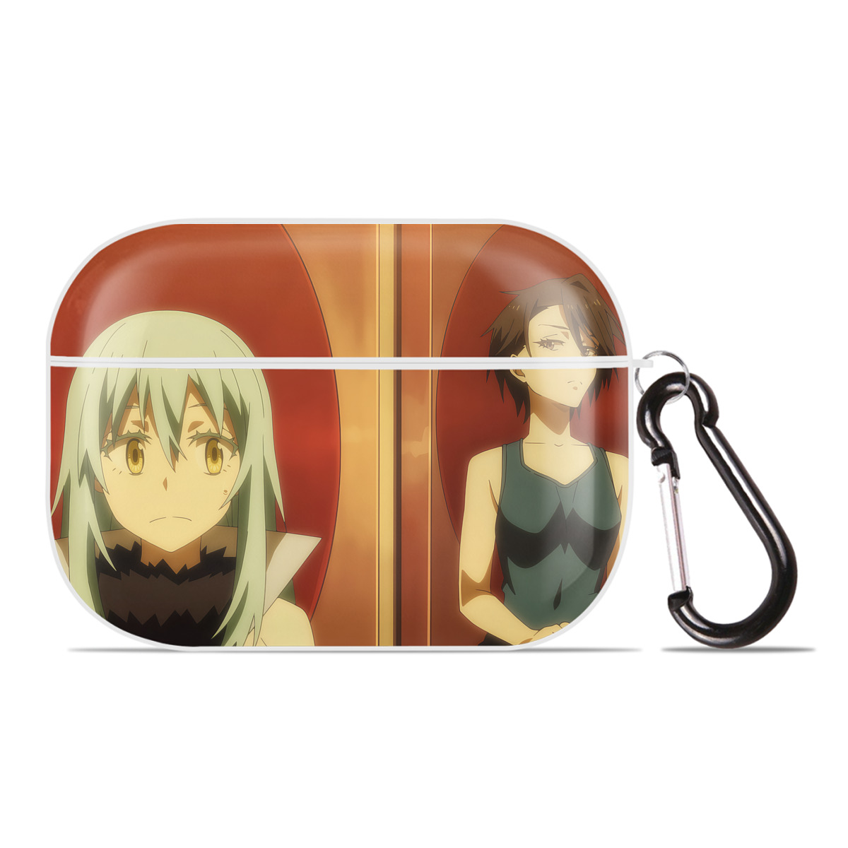 （画像用） 転スラ Regarding Reincarnated to Slime 【AirPods Pro用】ハードシェル保護ケース 耐衝撃・防指紋・カラビナ付き商品仕様