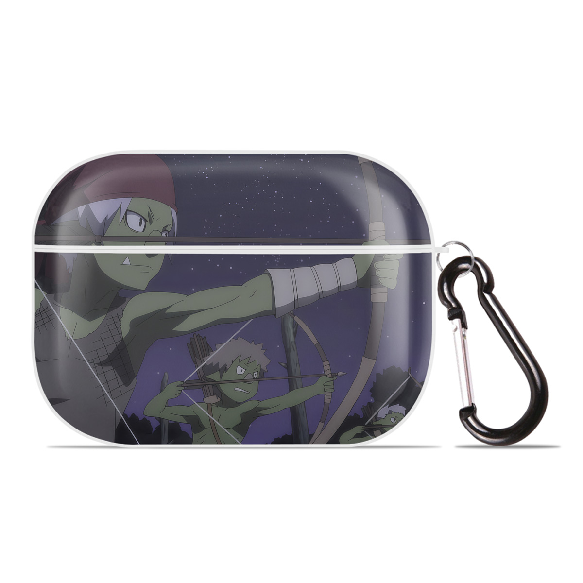 （画像用） 転スラ Regarding Reincarnated to Slime 【AirPods Pro用】ハードシェル保護ケース 耐衝撃・防指紋・カラビナ付き商品仕様