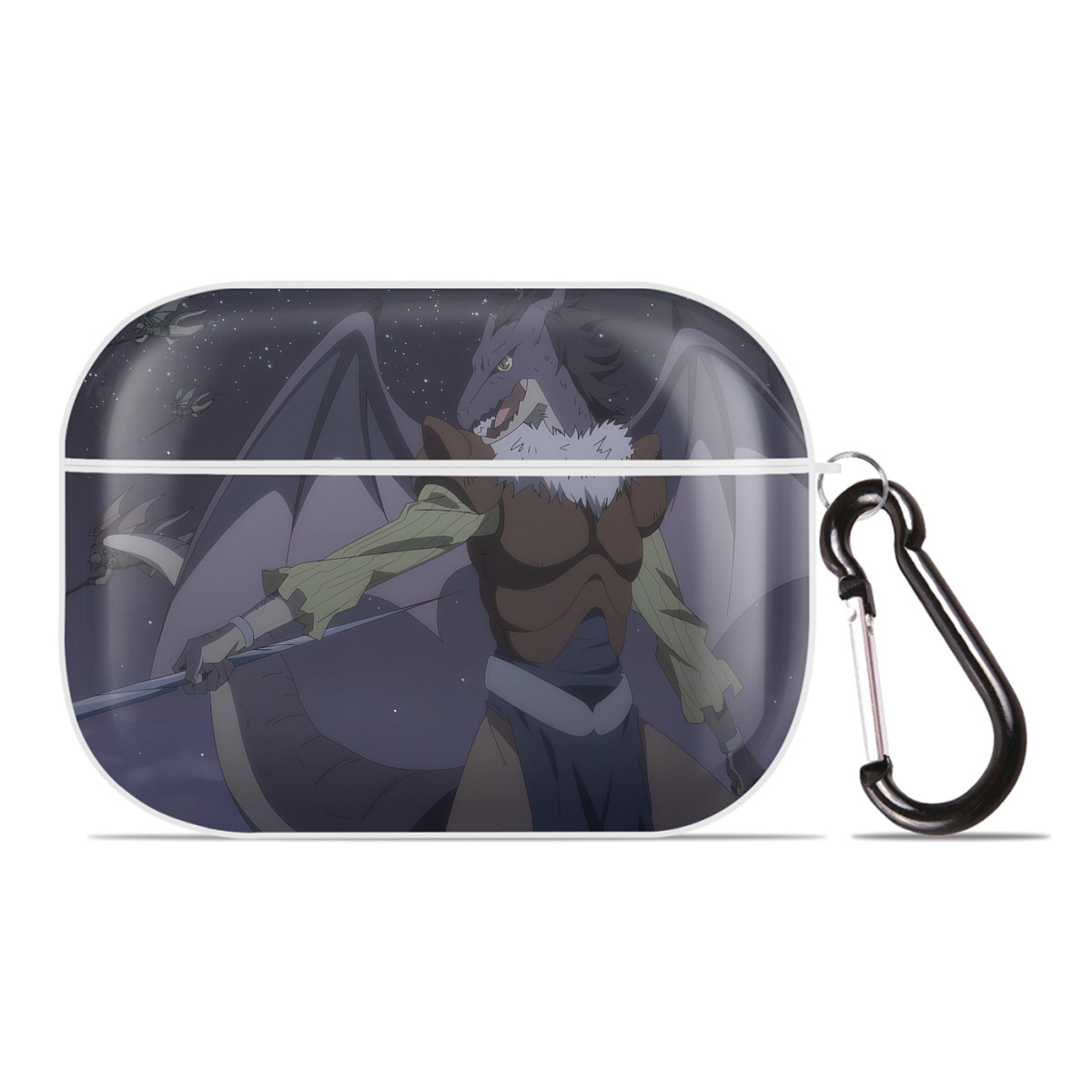 （画像用） 転スラ Regarding Reincarnated to Slime 【AirPods Pro用】ハードシェル保護ケース 耐衝撃・防指紋・カラビナ付き商品仕様