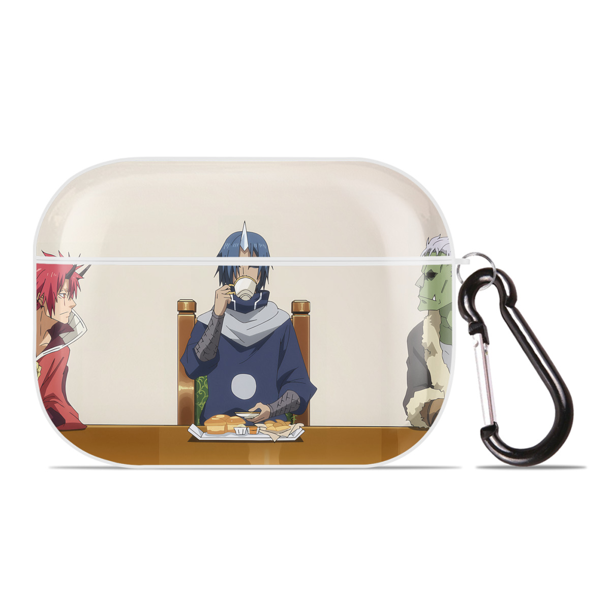 （画像用） 転スラ Regarding Reincarnated to Slime 【AirPods Pro用】ハードシェル保護ケース 耐衝撃・防指紋・カラビナ付き商品仕様