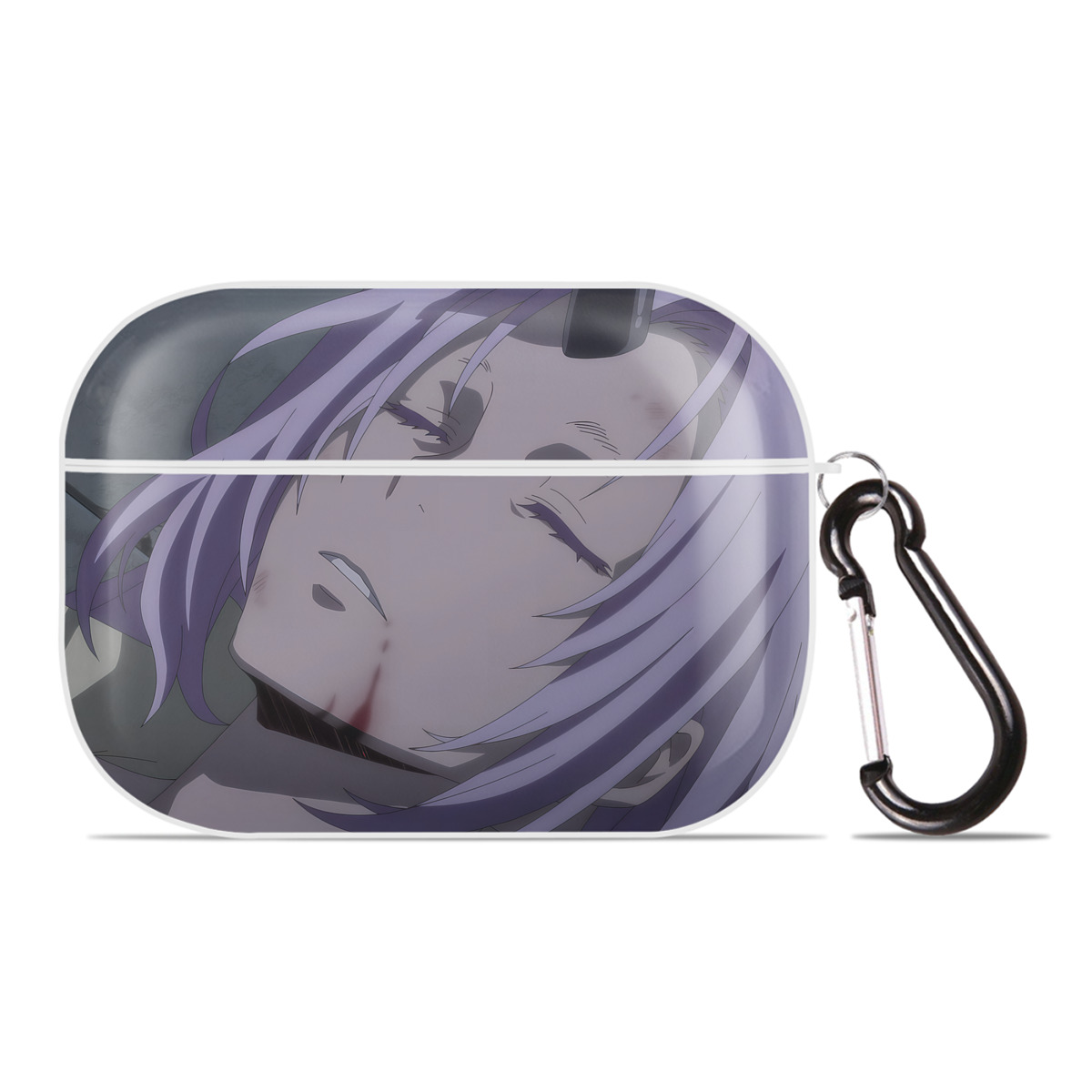 （画像用） 転スラ Regarding Reincarnated to Slime 【AirPods Pro用】ハードシェル保護ケース 耐衝撃・防指紋・カラビナ付き商品仕様
