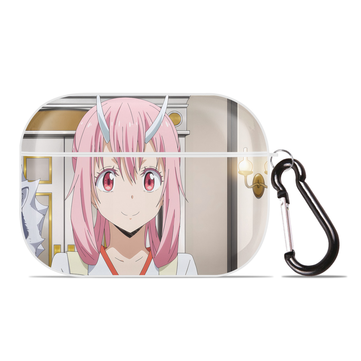 （画像用） 転スラ Regarding Reincarnated to Slime 【AirPods Pro用】ハードシェル保護ケース 耐衝撃・防指紋・カラビナ付き商品仕様