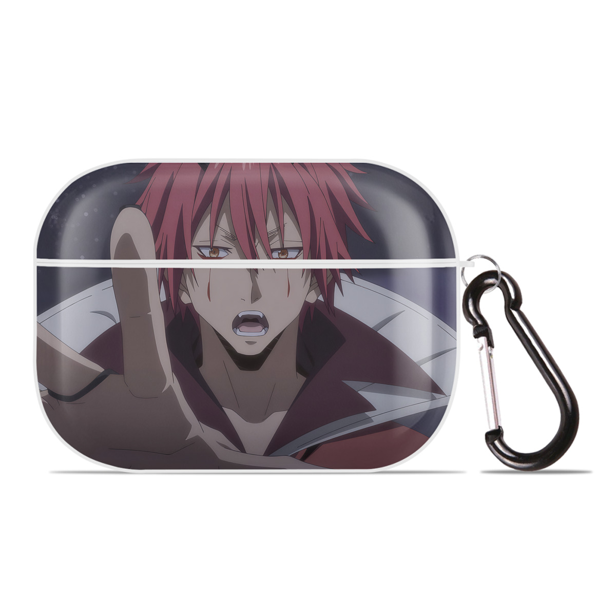 （画像用） 転スラ Regarding Reincarnated to Slime 【AirPods Pro用】ハードシェル保護ケース 耐衝撃・防指紋・カラビナ付き商品仕様